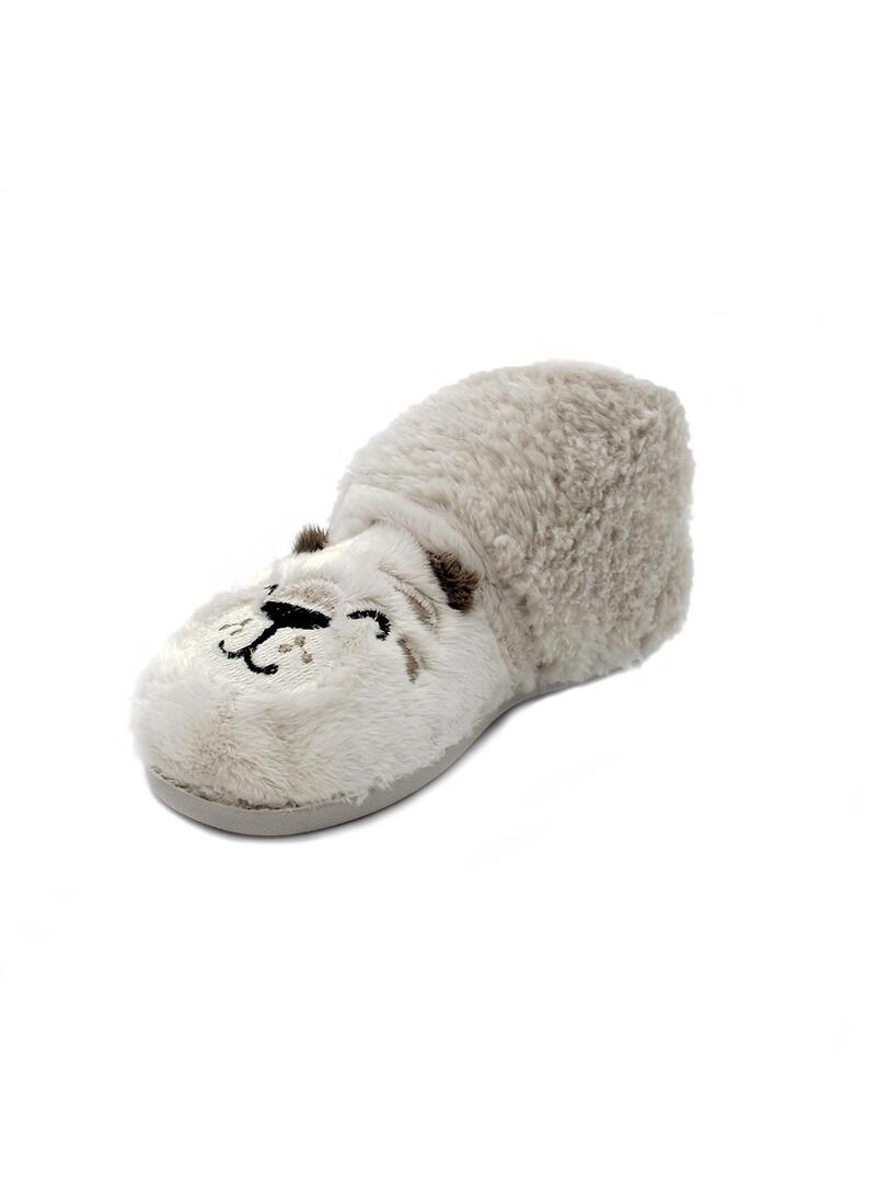 Zapatillas de casa MURO Montblan Eeverest 1810 Beige Niño.