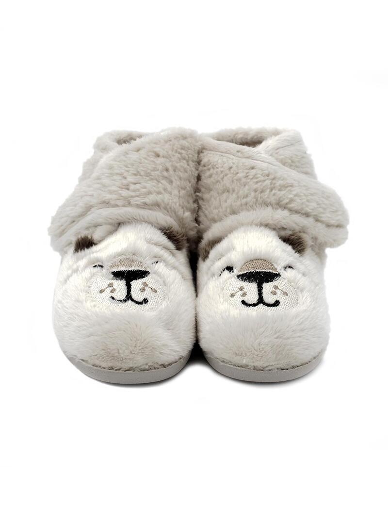 Zapatillas de casa MURO Montblan Eeverest 1810 Beige Niño.