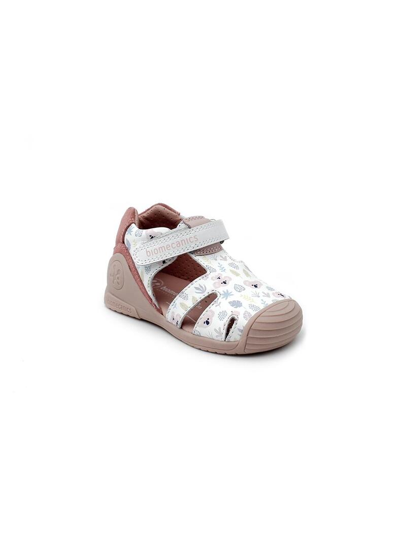 Sandalias BIOMECANICS 242103-B Blanco Niña.