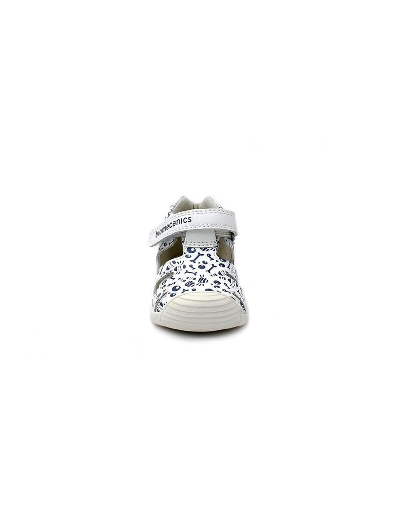 Sandalias BIOMECANICS 242128-B Blanco Niño.