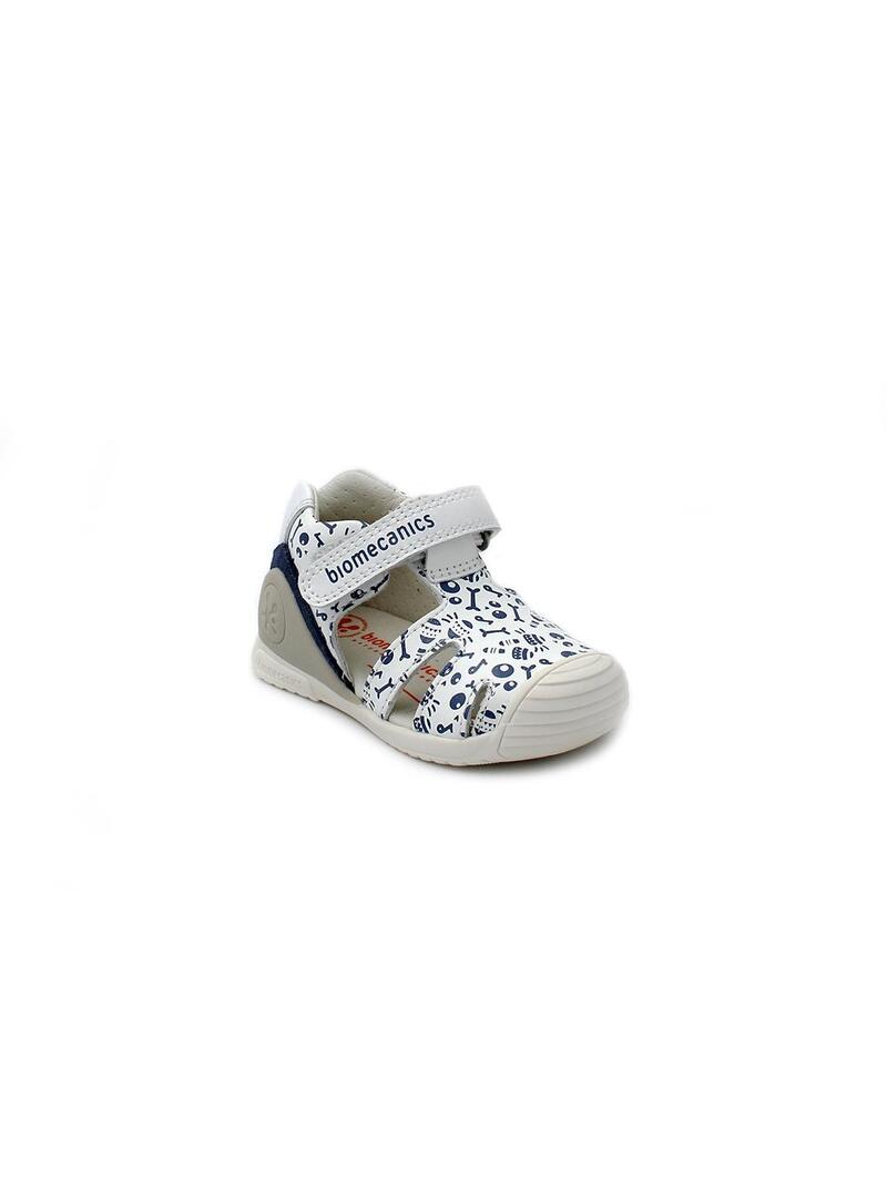Sandalias BIOMECANICS 242128-B Blanco Niño.