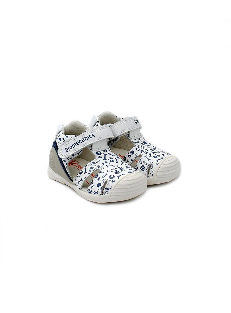 Sandalias BIOMECANICS 242128-B Blanco Niño.