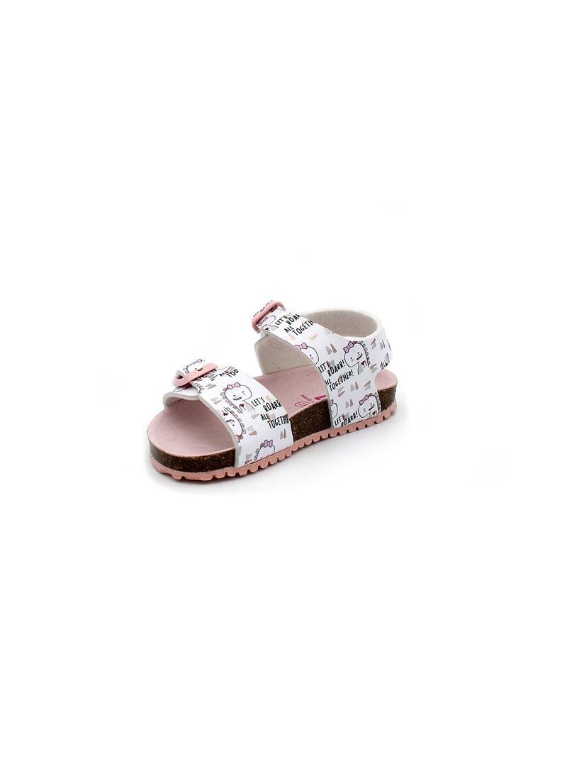 Sandalias GARVALÍN BIO 242453-C Blanco Niña.