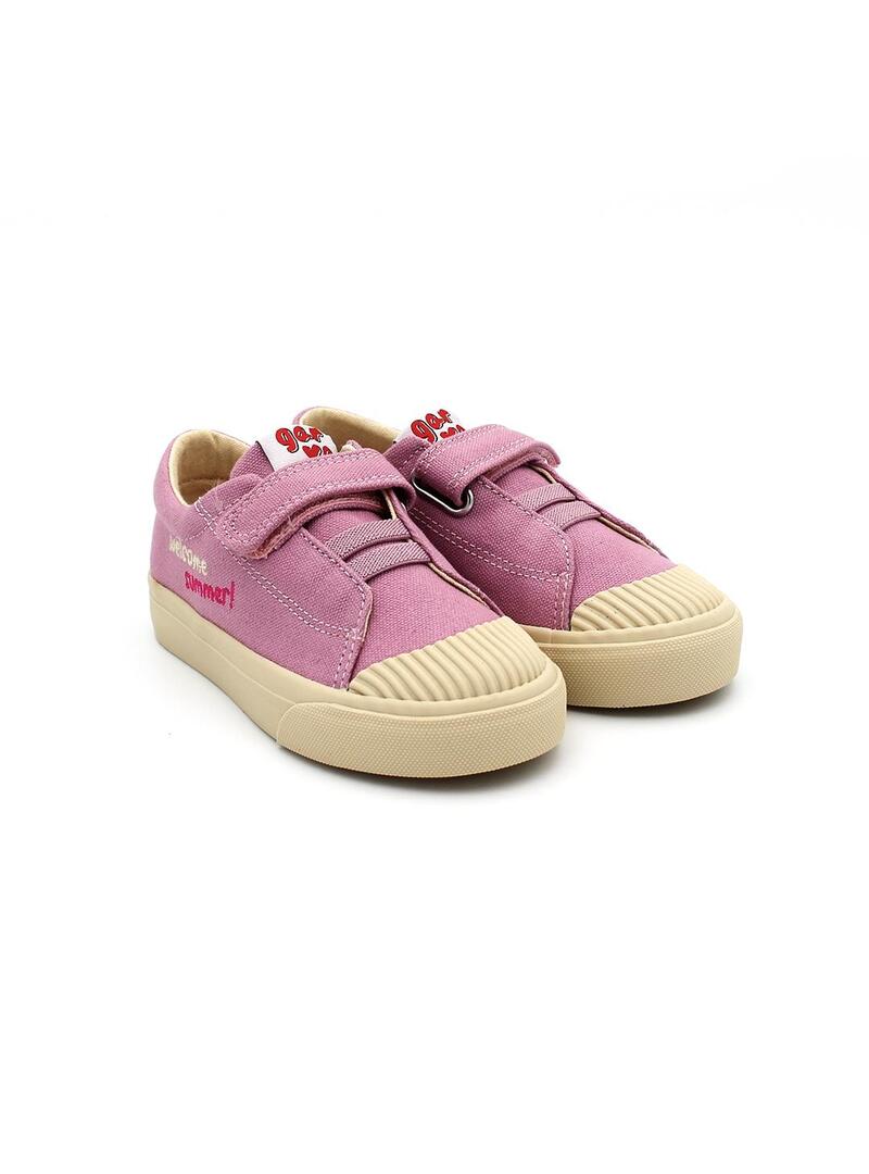 Bambas GARVALIN Chic Pique 24804-c Malva Niña.
