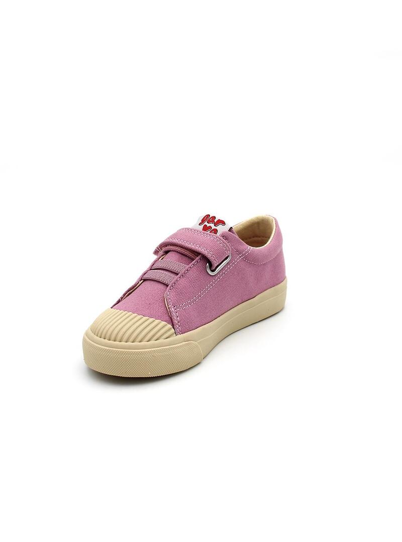 Bambas GARVALIN Chic Pique 24804-c Malva Niña.