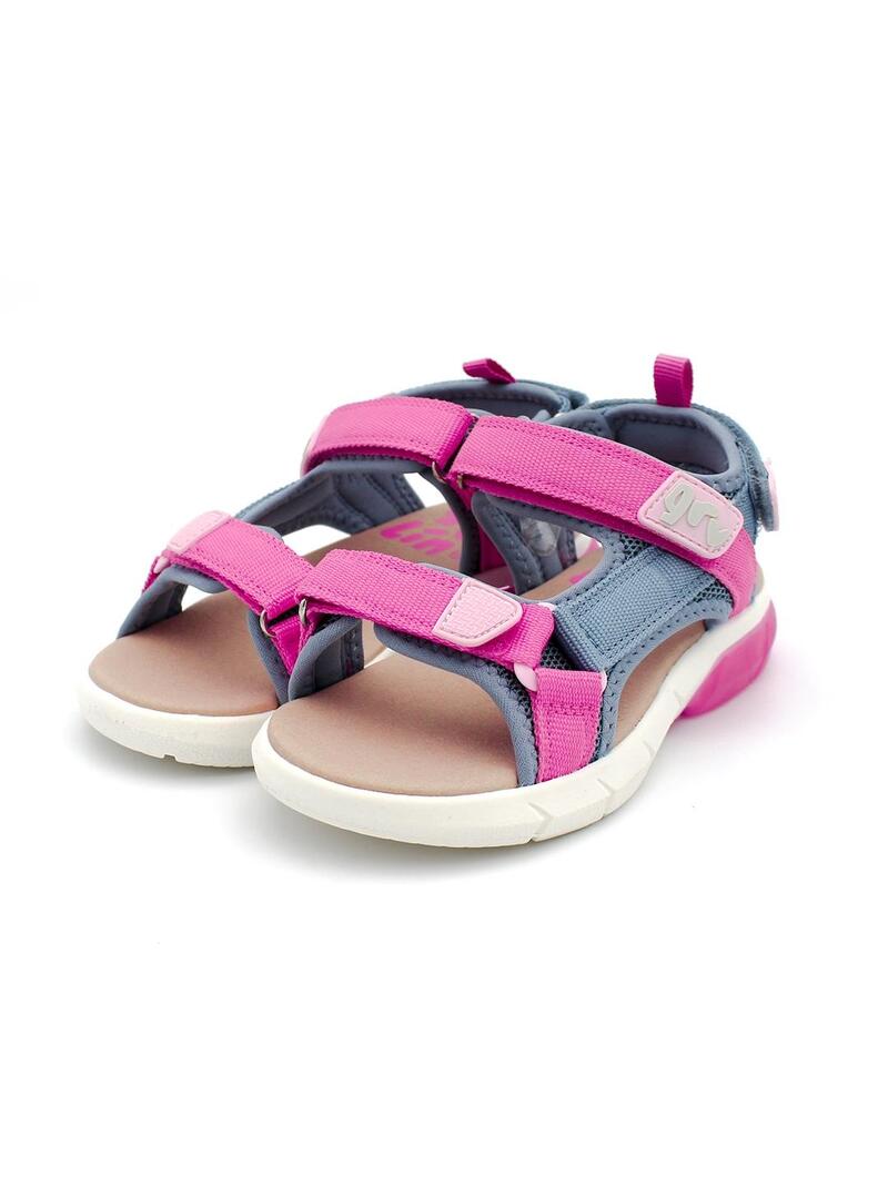 Sandalias GARVALÍN 242855-C Jenas/Rosa Niña.