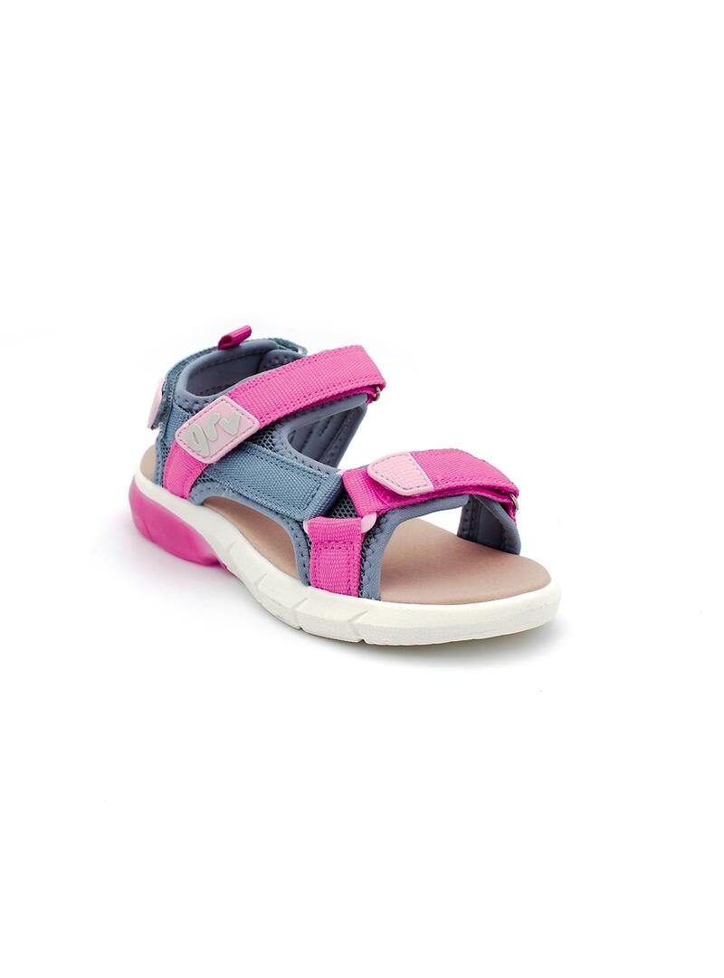 Sandalias GARVALÍN 242855-C Jenas/Rosa Niña.