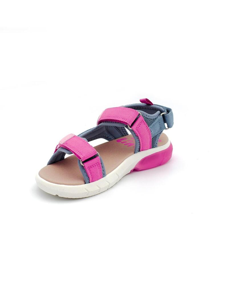 Sandalias GARVALÍN 242855-C Jenas/Rosa Niña.