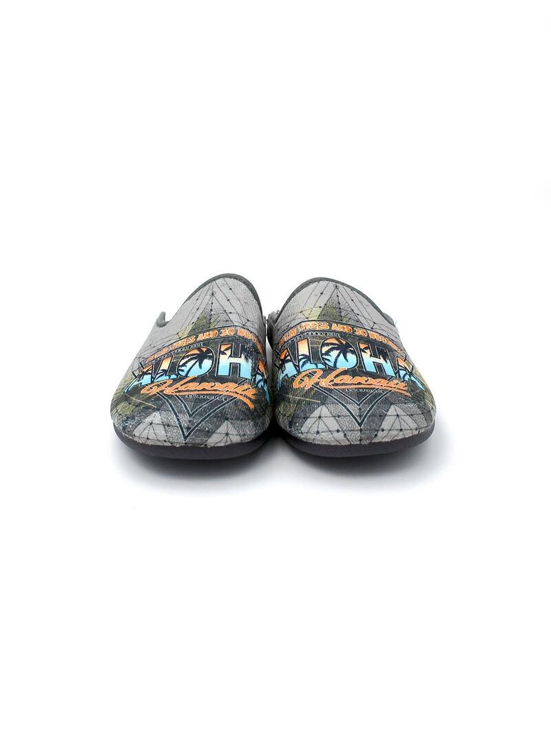 Zapatillas de casa MURO 989.44 Antracita Hombre.