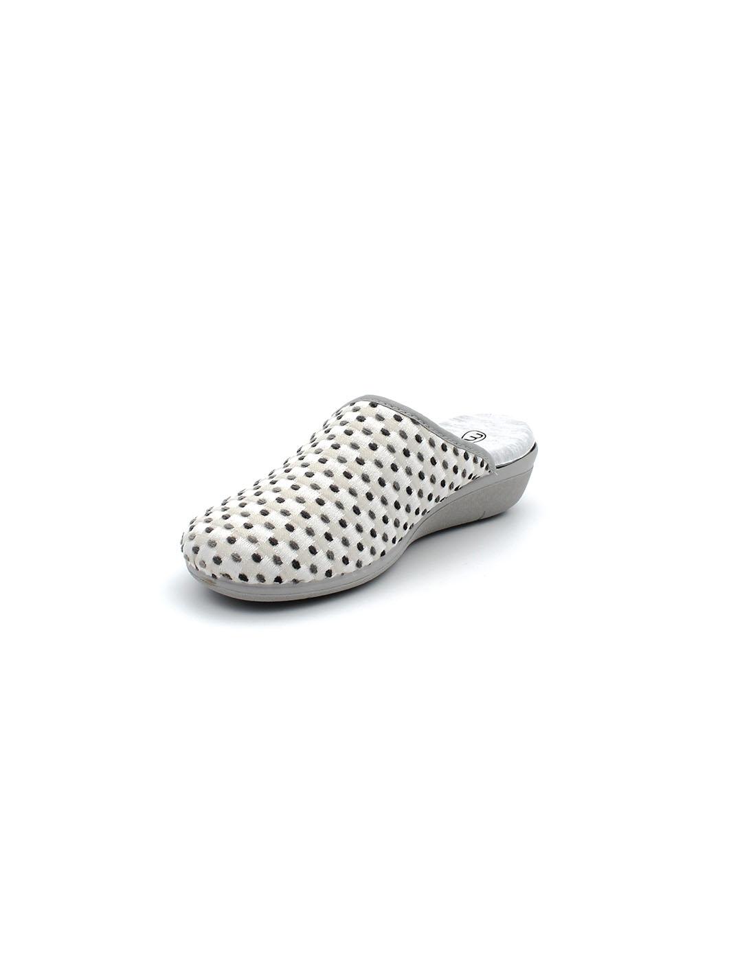 Zapatilla de casa MURO 632.12 Gris Mujer.