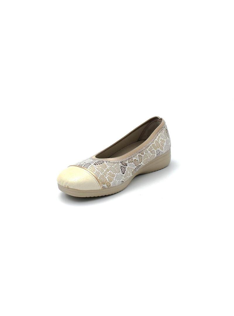 Zapatillas de calle Muro 813.10 Beige Mujer.