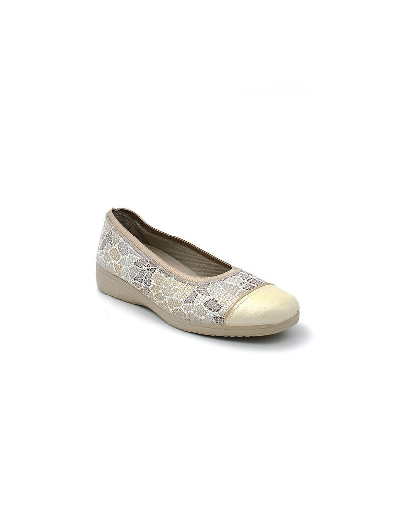 Zapatillas de calle Muro 813.10 Beige Mujer.