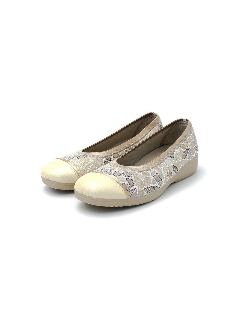 Zapatillas de calle Muro 813.10 Beige Mujer.