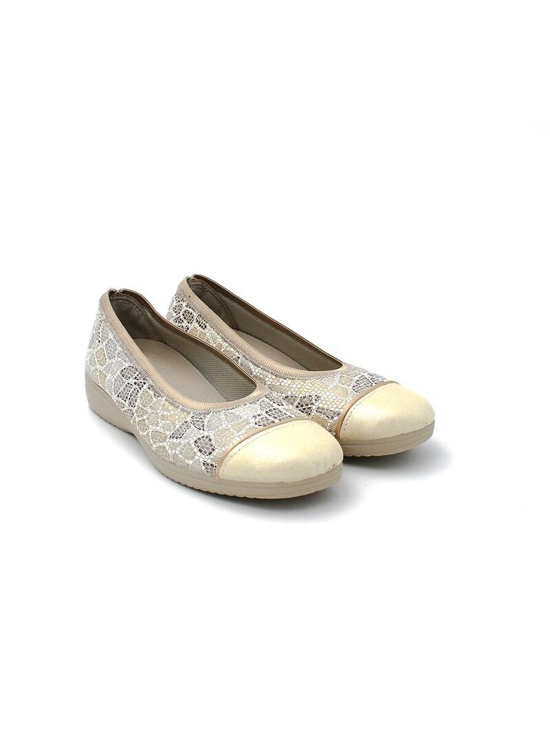 Zapatillas de calle Muro 813.10 Beige Mujer.