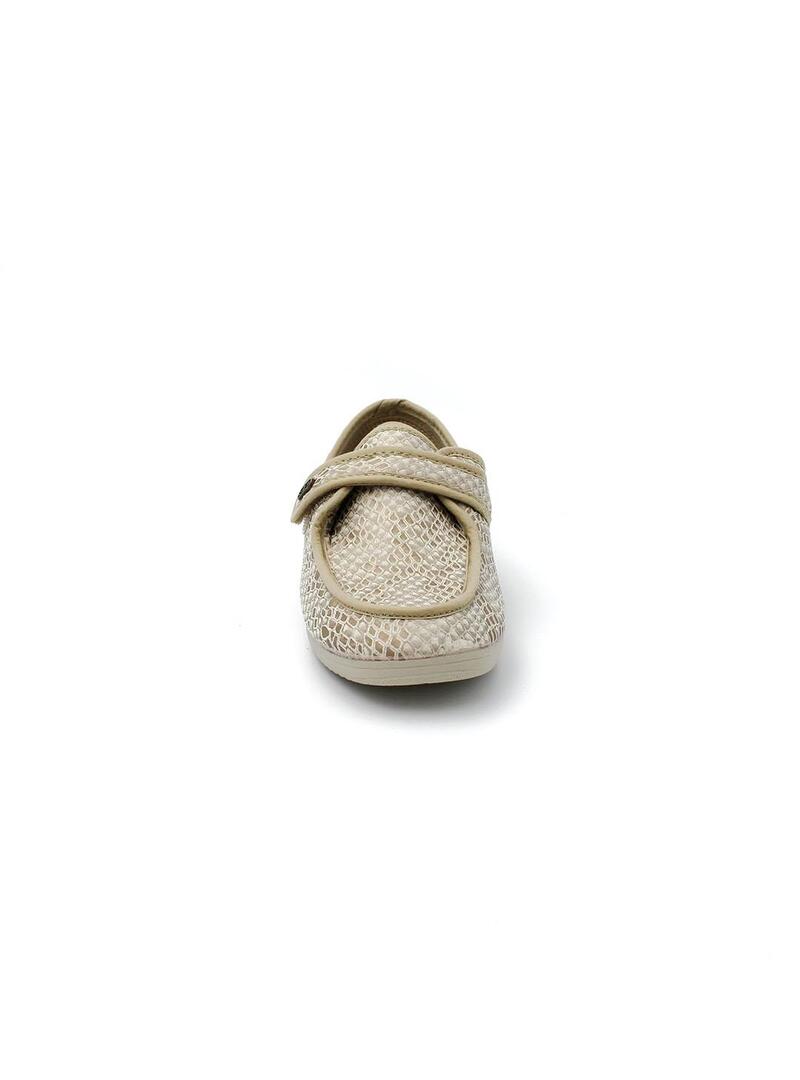 Zapatilla de calle Muro 827.10 Beige Mujer.