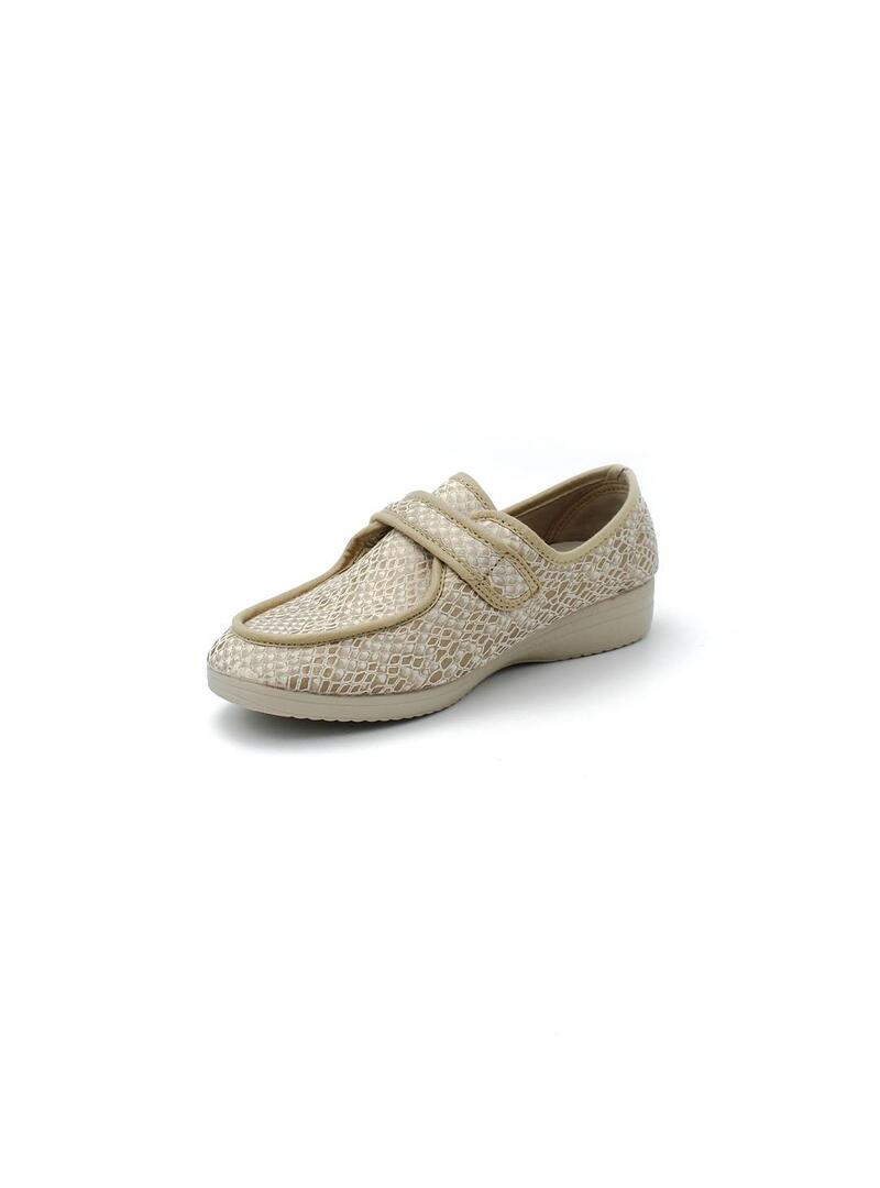 Zapatilla de calle Muro 827.10 Beige Mujer.