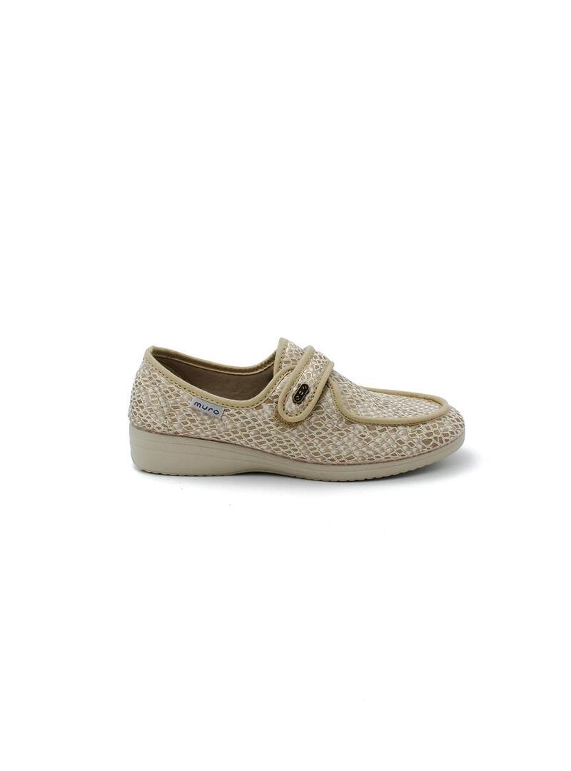 Zapatilla de calle Muro 827.10 Beige Mujer.