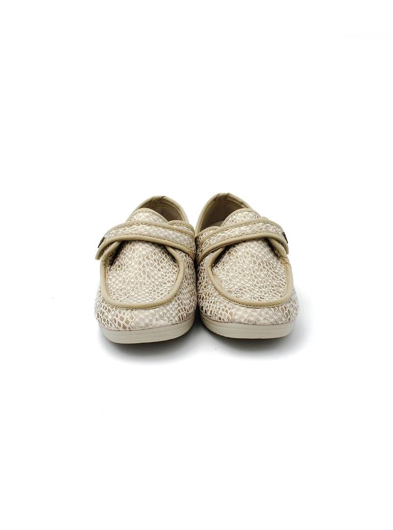 Zapatilla de calle Muro 827.10 Beige Mujer.