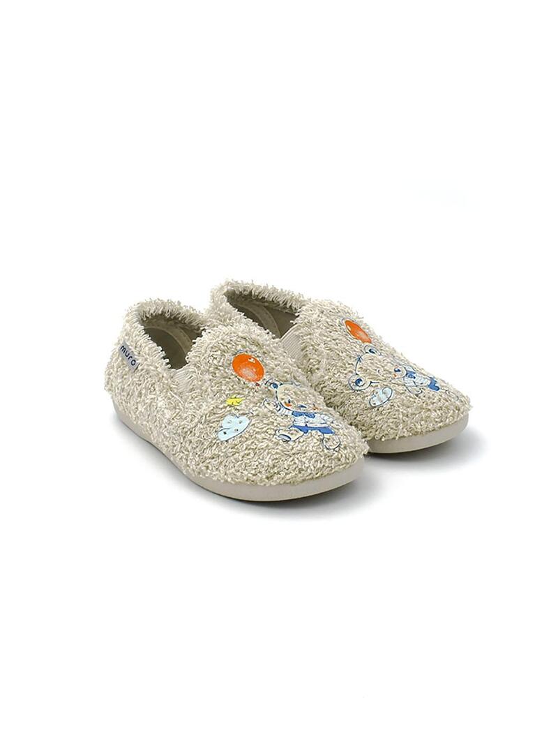 Zapatillas de casa MURO 191.10 Beige Niño.