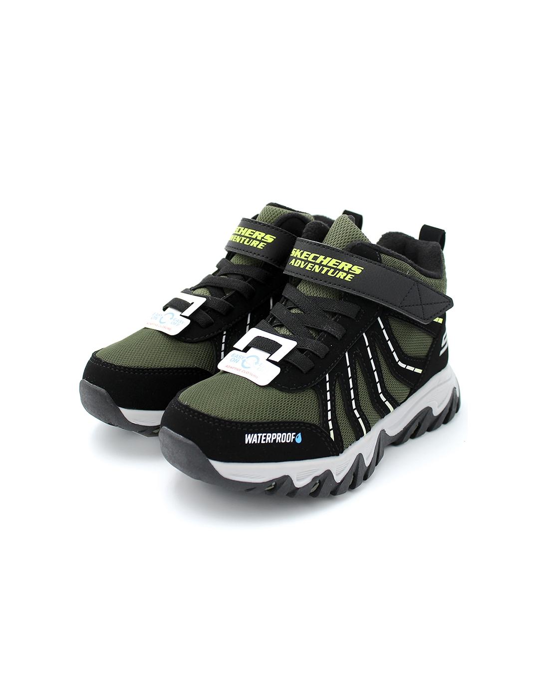 Botín SKECHERS 406412L Niño Negro/Neon.