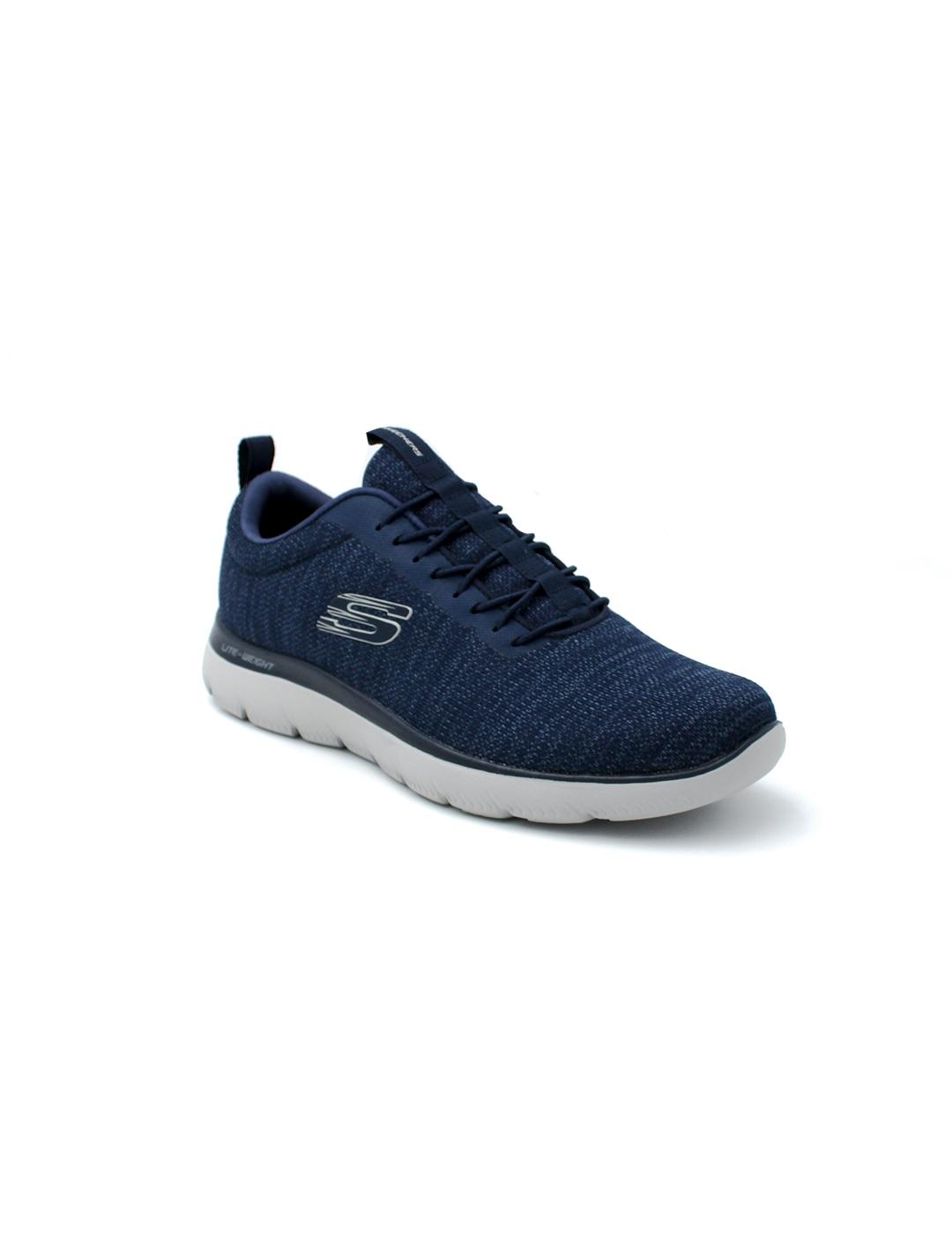 Deportivos Summits - Soren SKECHERS 232697 Gris/Azul Hombre.