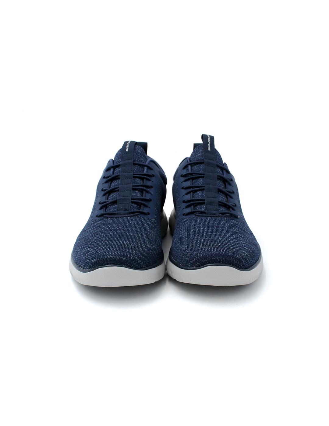 Deportivos Summits - Soren SKECHERS 232697 Gris/Azul Hombre.