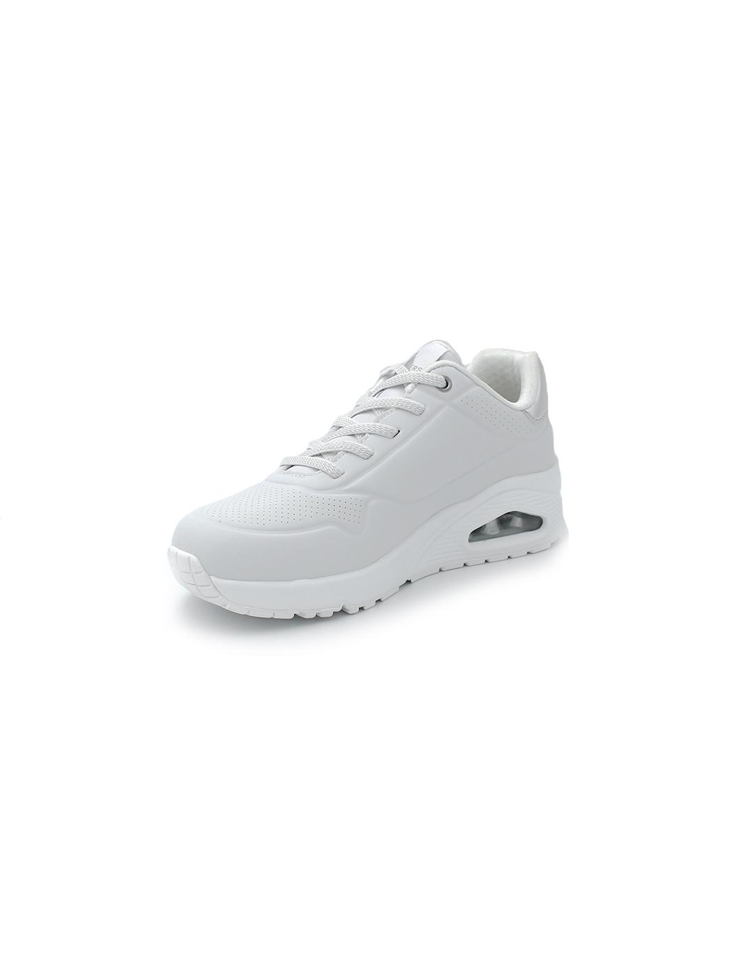 Deportivas Uno - Shimmer Away SKECHERS 155196 Blanco Mujer