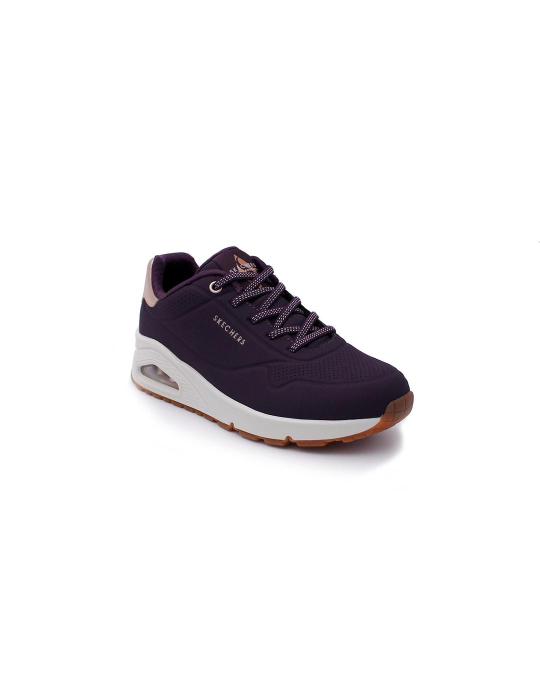 Deportivos Uno - Shimmer SKECHERS 155196 DKPR Morado Mujer
