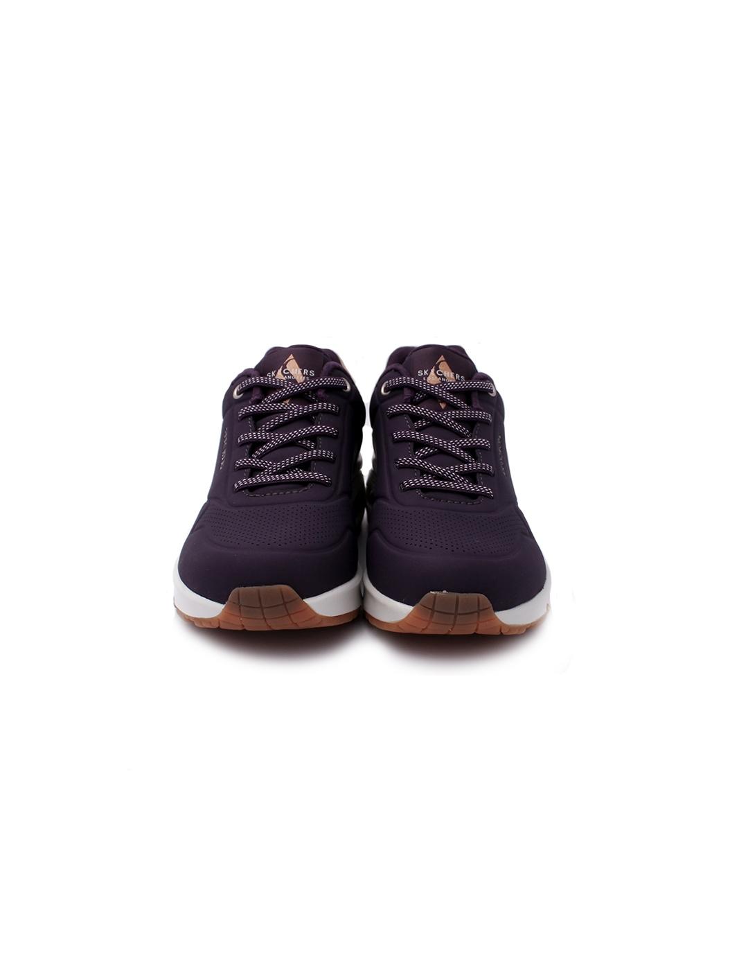 Deportivos Uno - Shimmer SKECHERS 155196 DKPR Morado Mujer