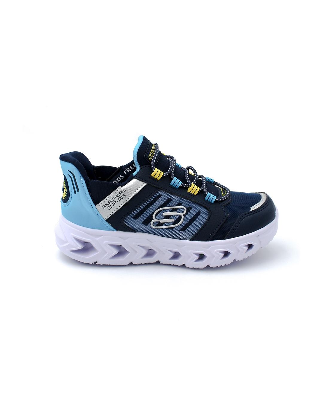 Deportiva SKECHERS 403843L Azul/Luces Niño.