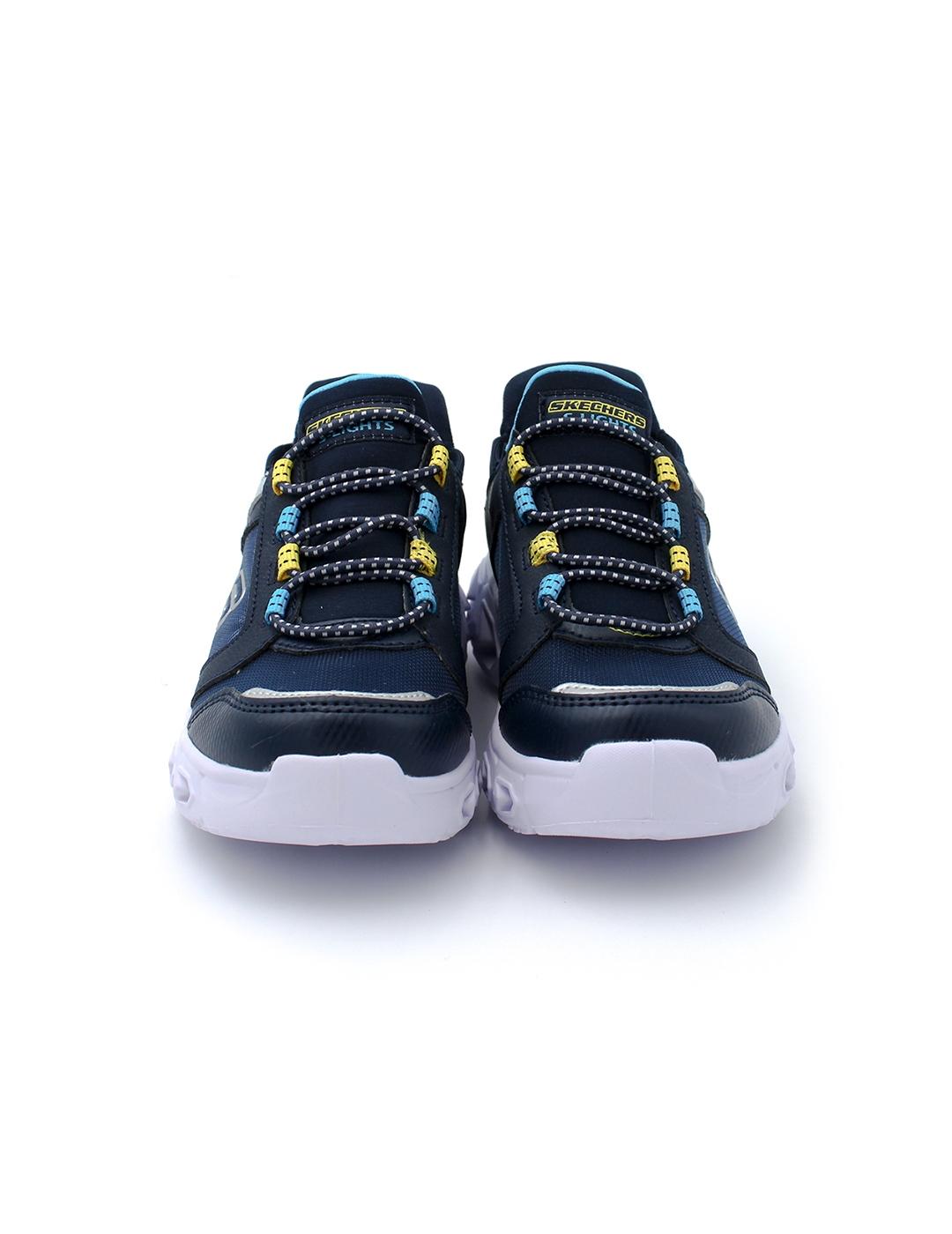 Deportiva SKECHERS 403843L Azul/Luces Niño.