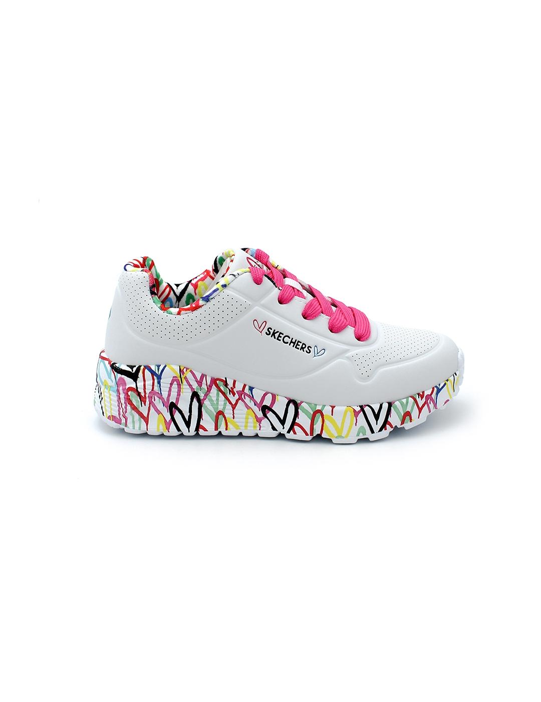 Deportivas SKECHERS 314976L Blanco Colores Niña.