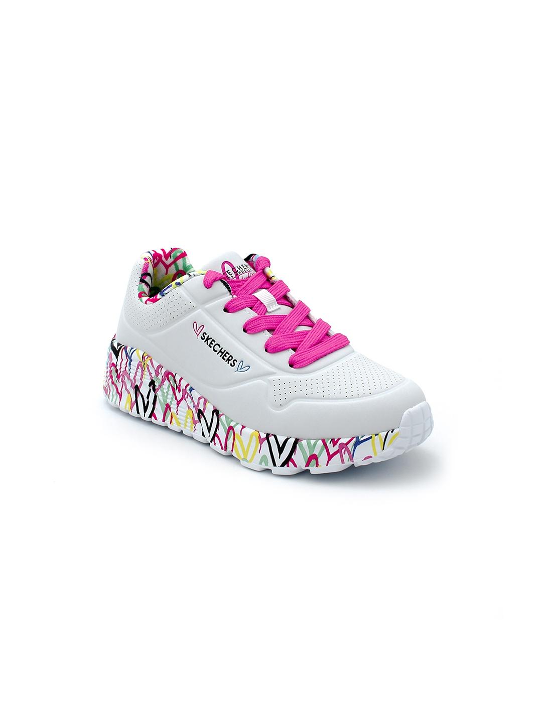 Deportivas SKECHERS 314976L Blanco Colores Niña.