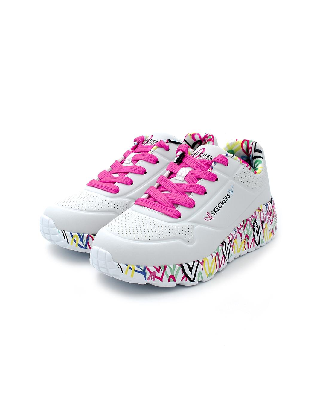 Deportivas SKECHERS 314976L Blanco Colores Niña.