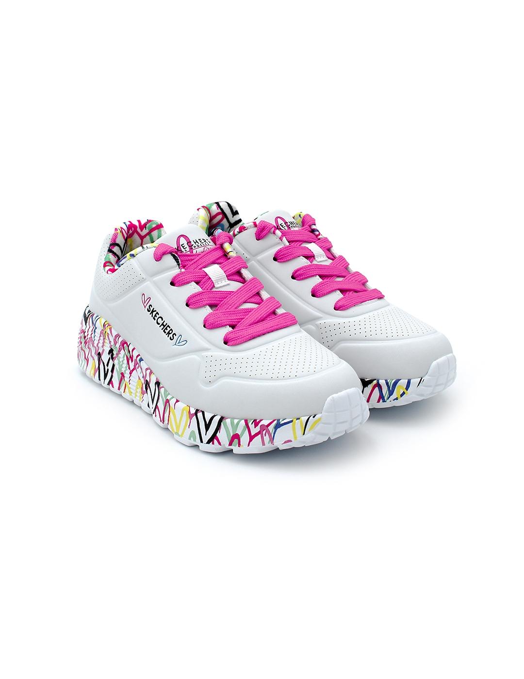 Deportivas SKECHERS 314976L Blanco Colores Niña.