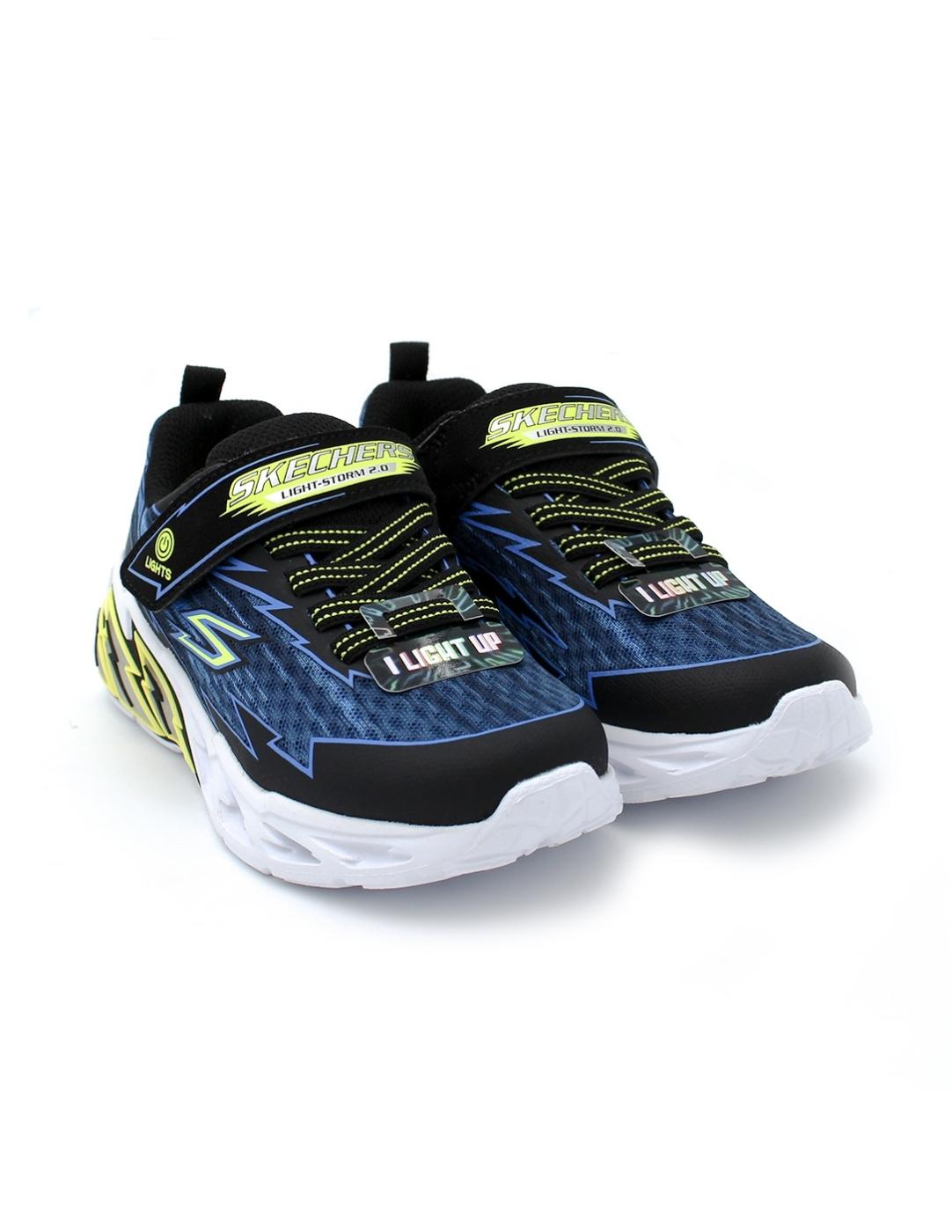 Deportivas SKECHERS 400149L Azul/Luces Niño