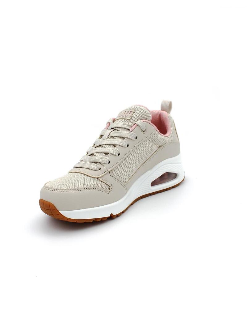 Deportivas SKECHERS UNO Inside Matters 155005 Beige Mujer.