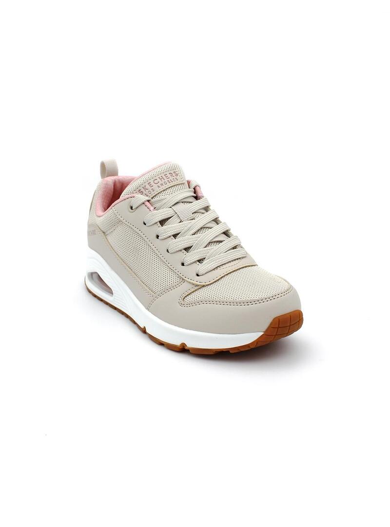 Deportivas SKECHERS UNO Inside Matters 155005 Beige Mujer.