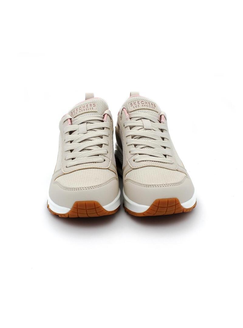 Deportivas SKECHERS UNO Inside Matters 155005 Beige Mujer.