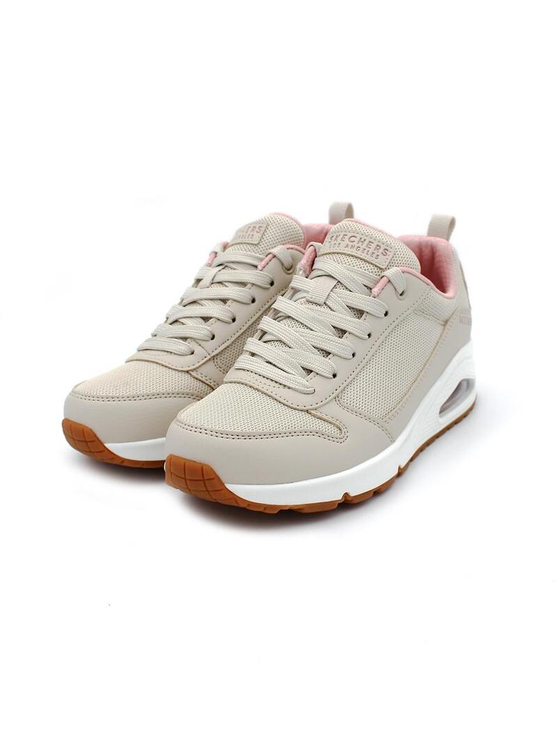 Deportivas SKECHERS UNO Inside Matters 155005 Beige Mujer.