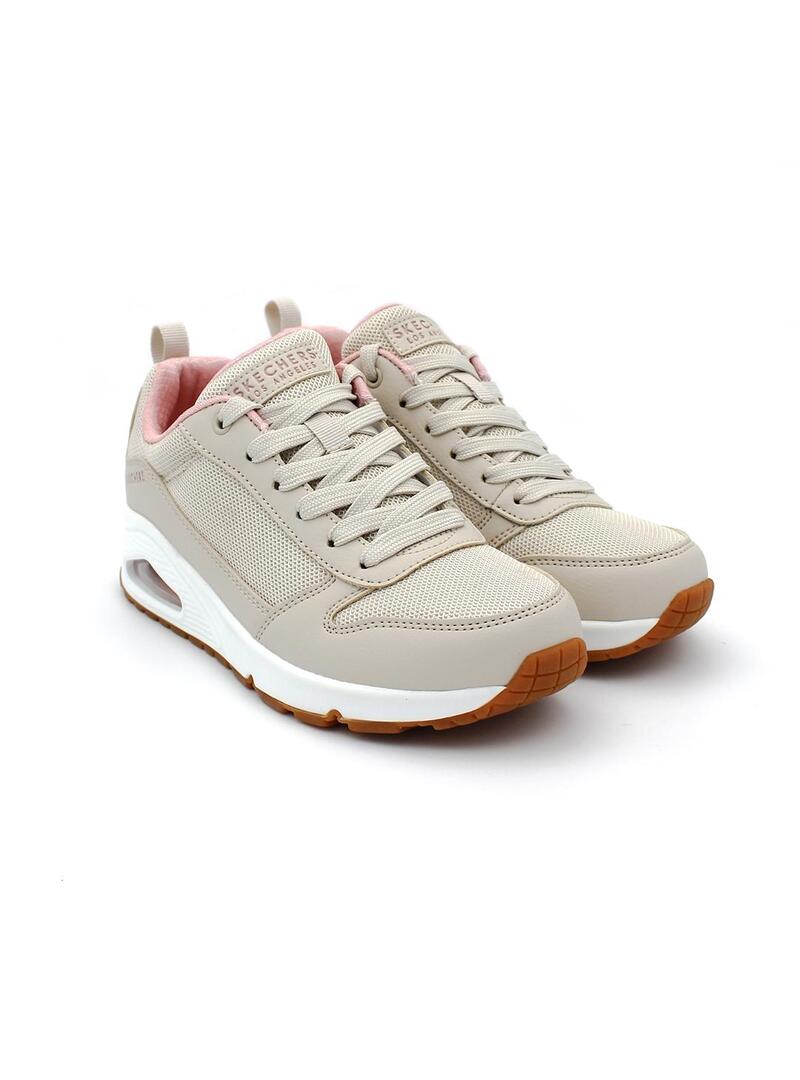 Deportivas SKECHERS UNO Inside Matters 155005 Beige Mujer.