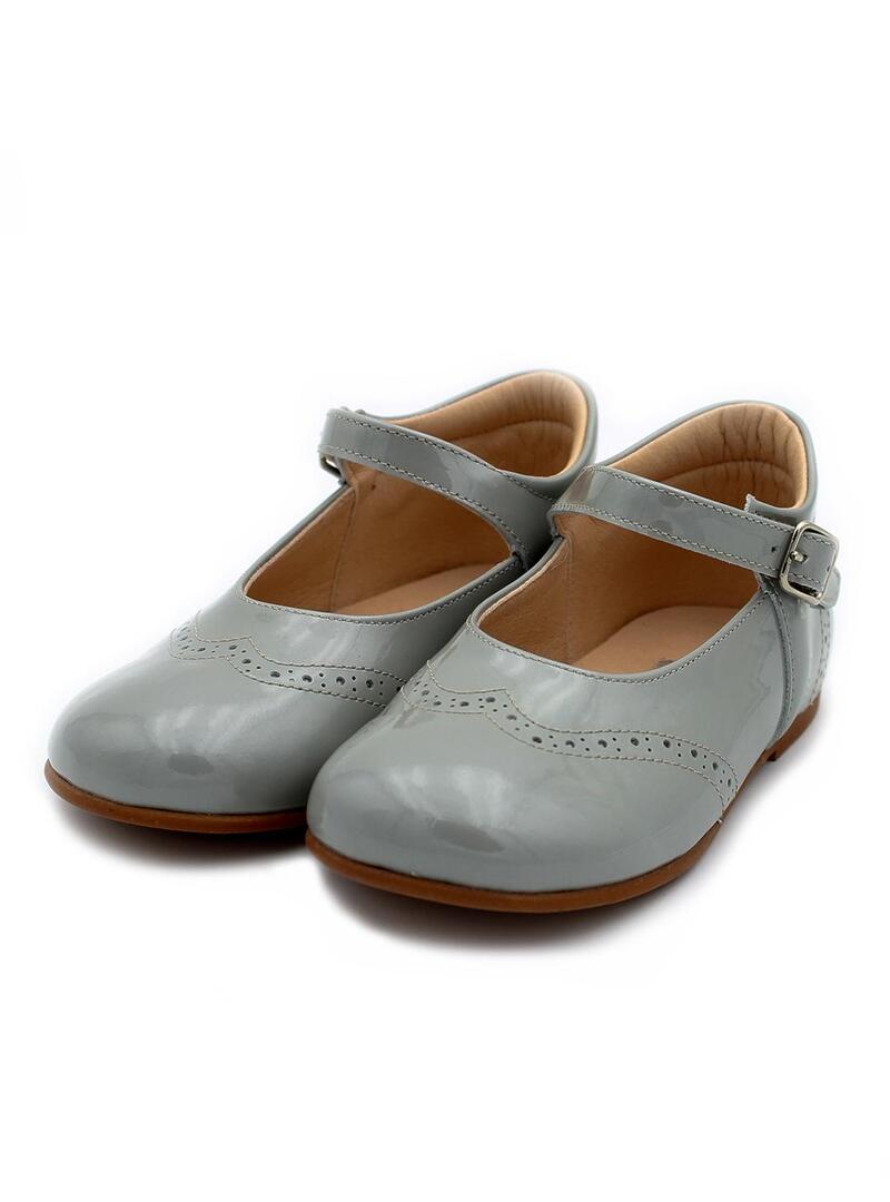 Zapatos Merceditas YOWAS 32204 Gris Niña.