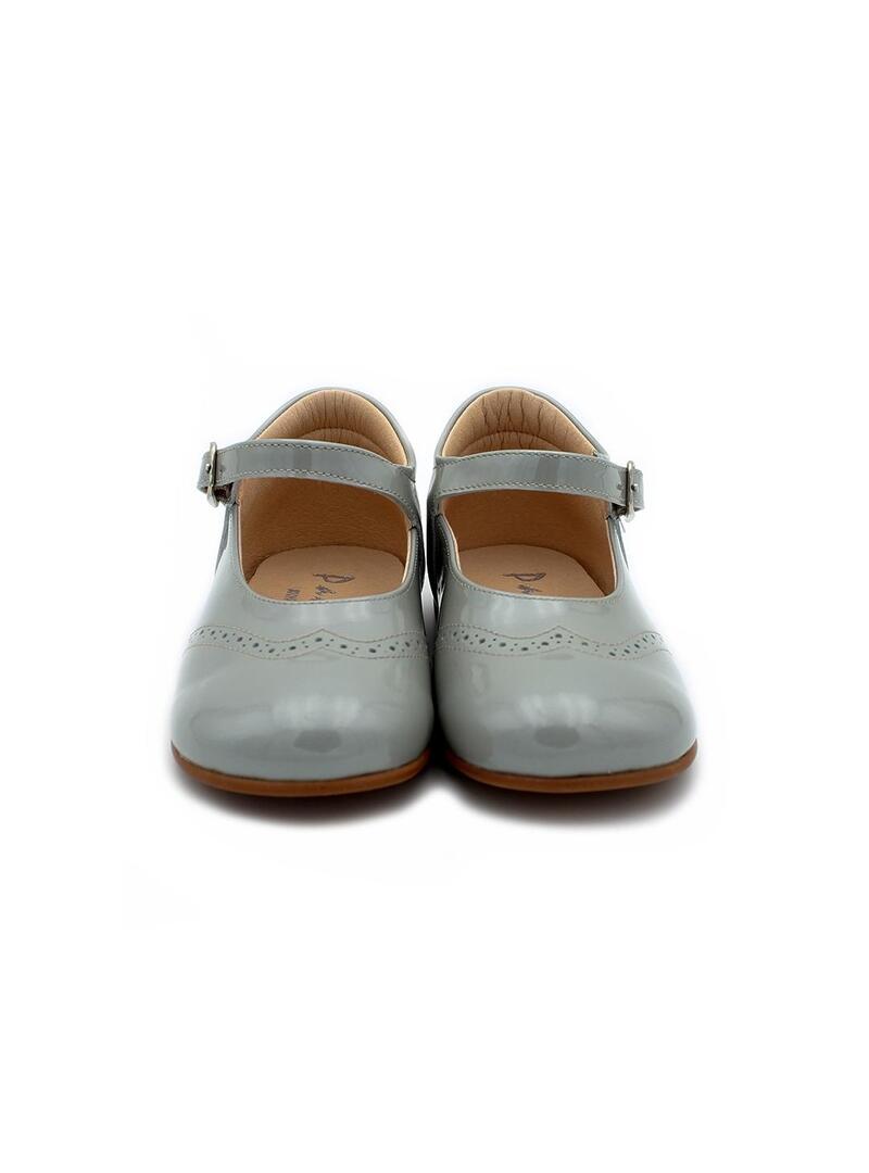 Zapatos Merceditas YOWAS 32204 Gris Niña.