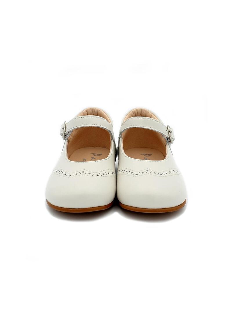 Zapatos Mercedita YOWAS 32204 Beige Niña.