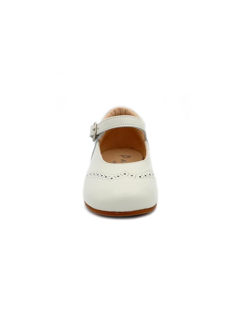 Zapatos Mercedita YOWAS 32204 Beige Niña.