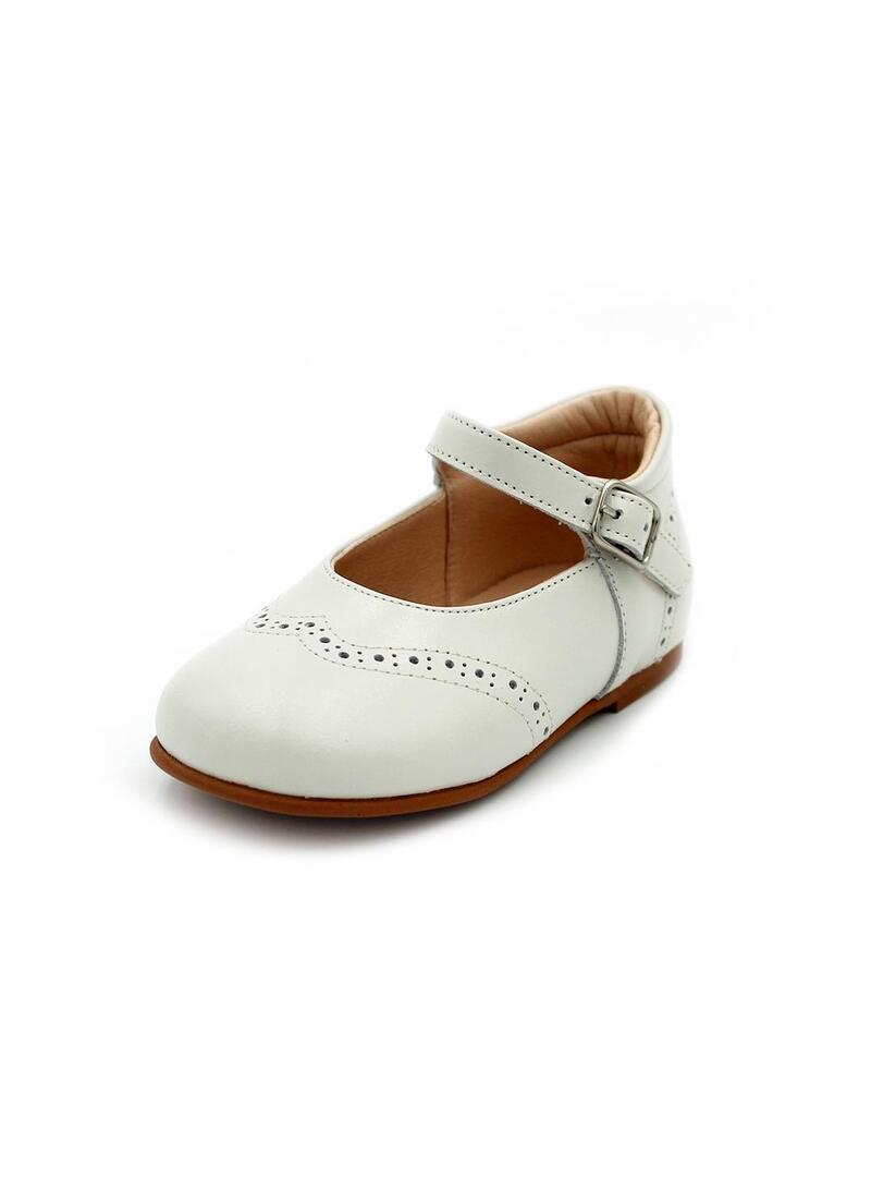 Zapatos Mercedita YOWAS 32204 Beige Niña.