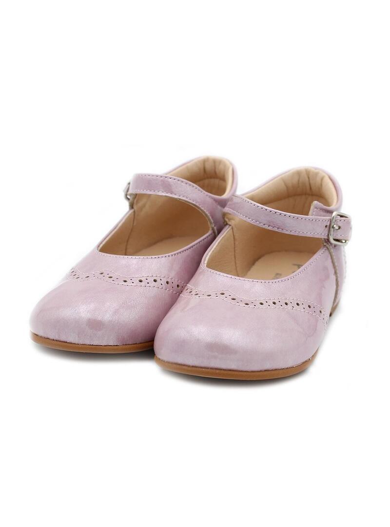 Zapatos Mercedita YOWAS 32204 Lila Niña.