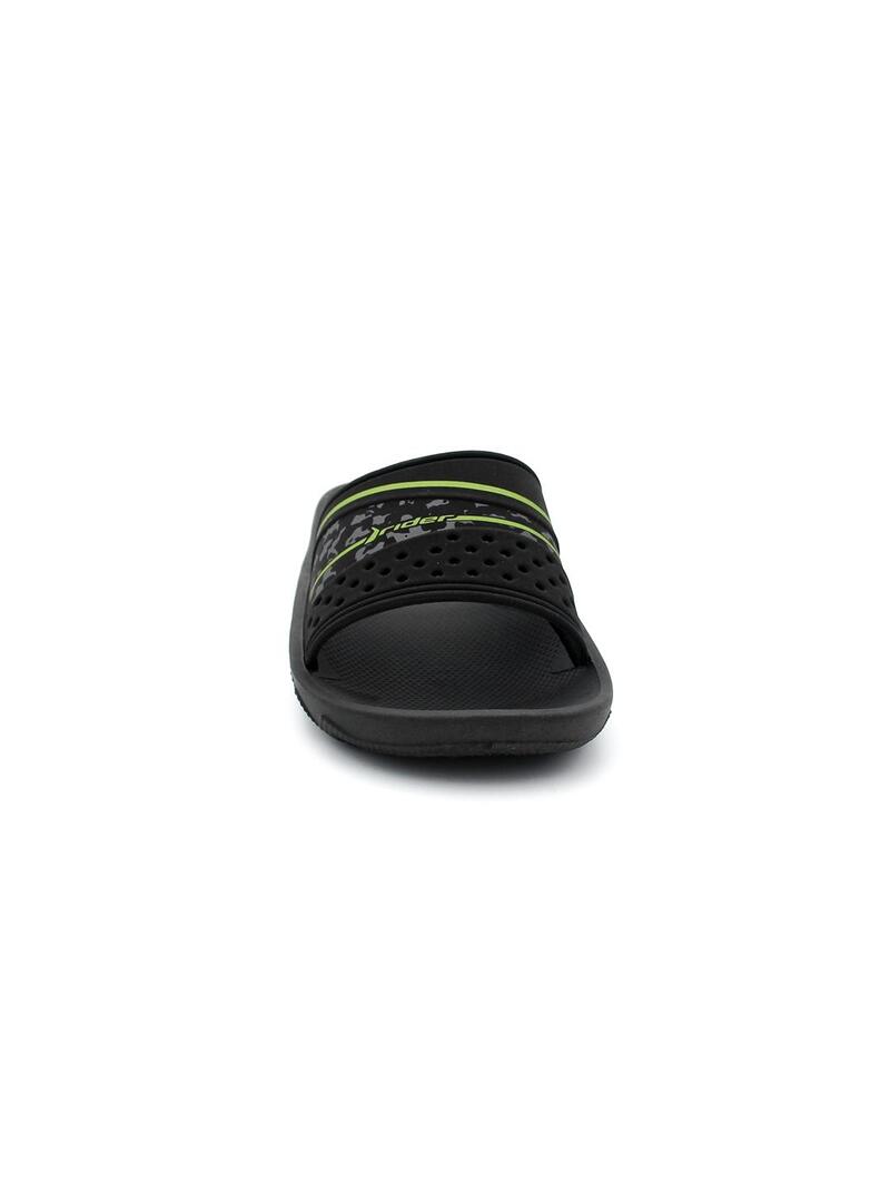 Chanclas RIDER SANDALS 20780 Negro/Verde Niño.