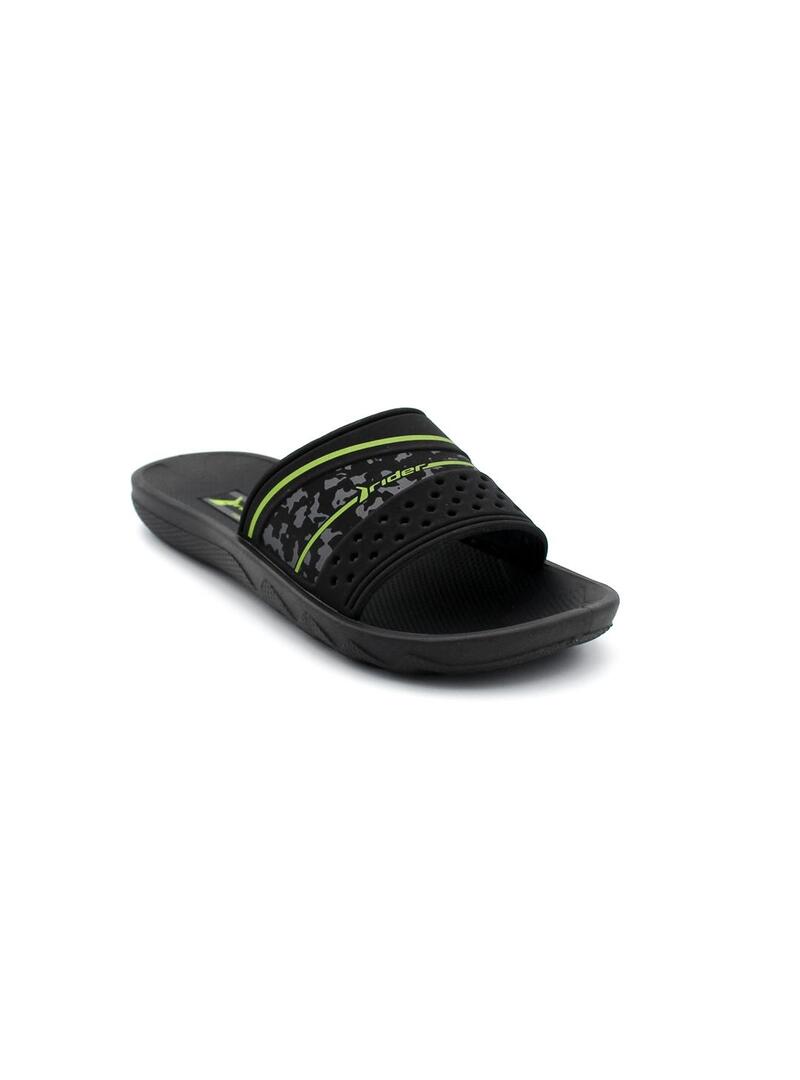 Chanclas RIDER SANDALS 20780 Negro/Verde Niño.