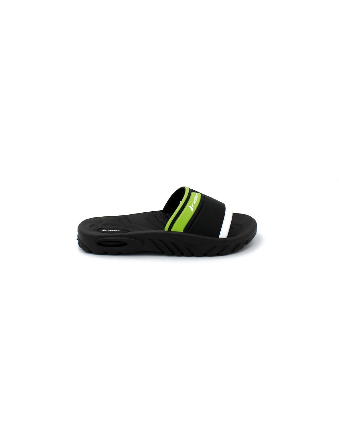 Chanclas RIDER SANDALS 20780 Negro/Verde Niño.